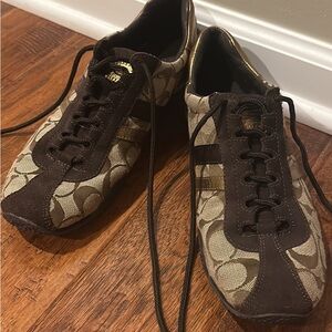 Coach Women's Brown and Tan Athletic Shoes